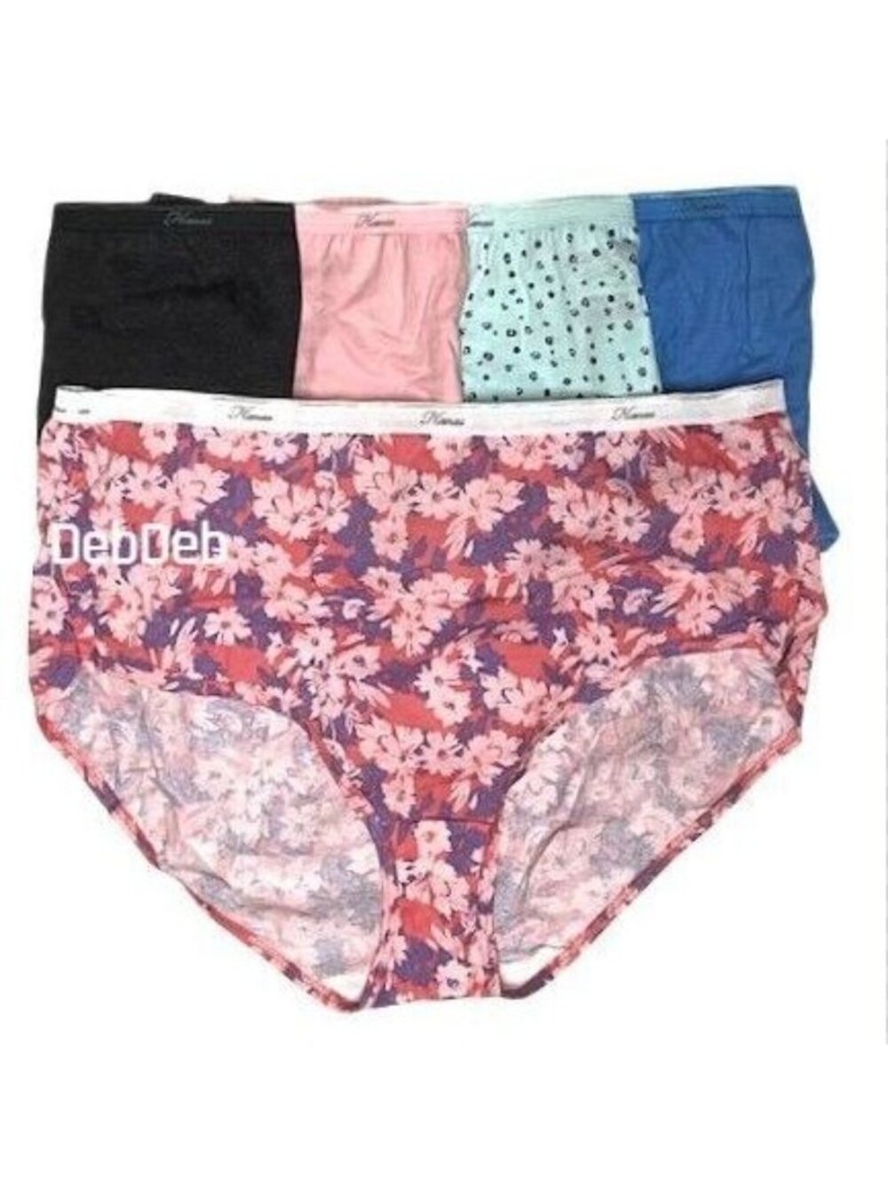 Hanes Women's Tagless Set of 5 Cotton Briefs 10/3XL